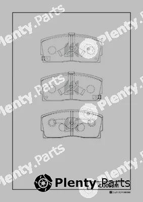 MK Kashiyama D0008M — Brake Pad Set, disc brake