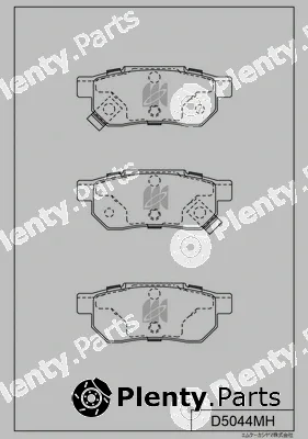 MK Kashiyama D5044MH — Brake Pad Set, disc brake
