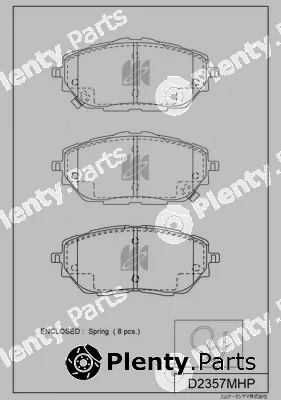 MK Kashiyama D2357MHP — Brake Pad Set, disc brake