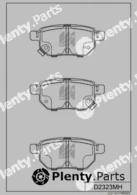MK Kashiyama D2323MH — Brake Pad Set, disc brake