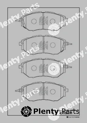MK Kashiyama D7060M — Brake Pad Set, disc brake