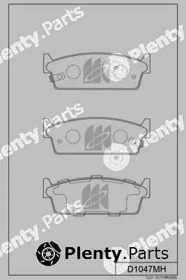 MK Kashiyama D1047MH — Brake Pad Set, disc brake