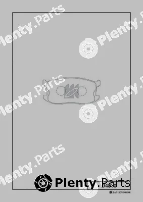 MK Kashiyama D4010 — Brake Pad Set, disc brake
