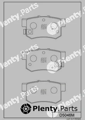 MK Kashiyama D5046M — Brake Pad Set, disc brake