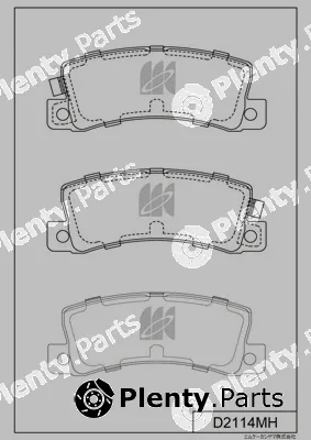 MK Kashiyama D2114MH — Brake Pad Set, disc brake
