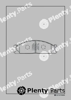 MK Kashiyama D1122 — Brake Pad Set, disc brake