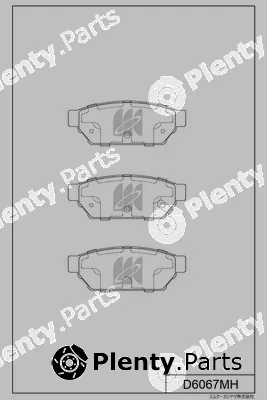 MK Kashiyama D6067MH — Brake Pad Set, disc brake