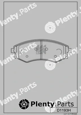 MK Kashiyama D1193H — Brake Pad Set, disc brake