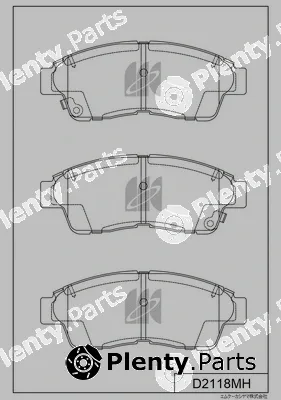 MK Kashiyama D2118MH — Brake Pad Set, disc brake