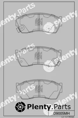 MK Kashiyama D9005MH — Brake Pad Set, disc brake