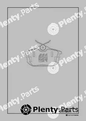 MK Kashiyama D6120H — Brake Pad Set, disc brake