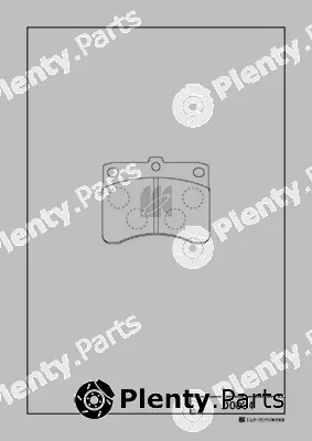 MK Kashiyama D0004 — Brake Pad Set, disc brake