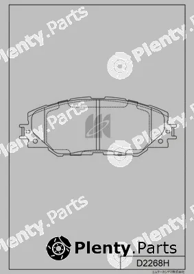 MK Kashiyama D2268H — Brake Pad Set, disc brake