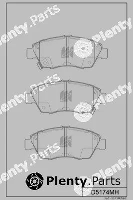 MK Kashiyama D5174MH — Brake Pad Set, disc brake
