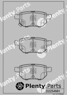 MK Kashiyama D2254MH — Brake Pad Set, disc brake