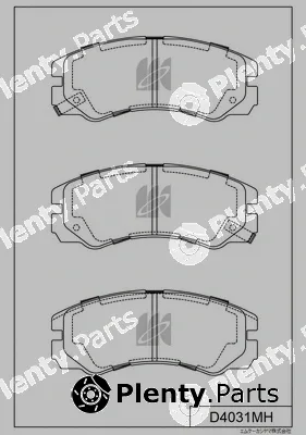 MK Kashiyama D4031MH — Brake Pad Set, disc brake
