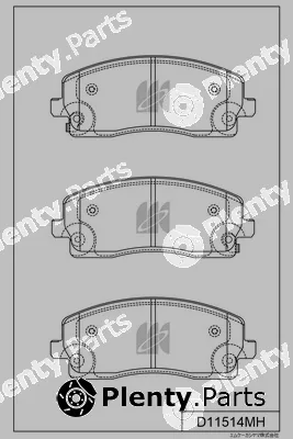 MK Kashiyama D11514MH — Brake Pad Set, disc brake