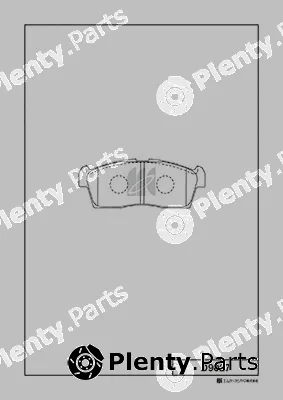 MK Kashiyama D9027 — Brake Pad Set, disc brake