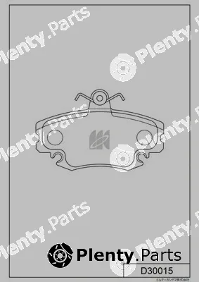 MK Kashiyama D30015 — Brake Pad Set, disc brake