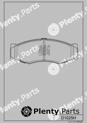MK Kashiyama D1025H — Brake Pad Set, disc brake