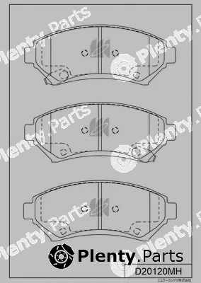 MK Kashiyama D20120MH — Brake Pad Set, disc brake