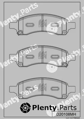 MK Kashiyama D20108MH — Brake Pad Set, disc brake