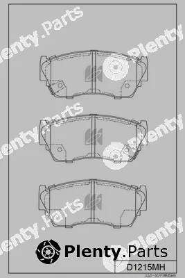 MK Kashiyama D1215MH — Brake Pad Set, disc brake
