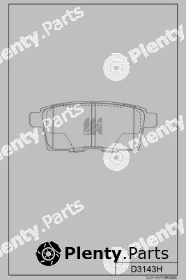 MK Kashiyama D3143H — Brake Pad Set, disc brake