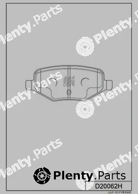 MK Kashiyama D20062H — Brake Pad Set, disc brake