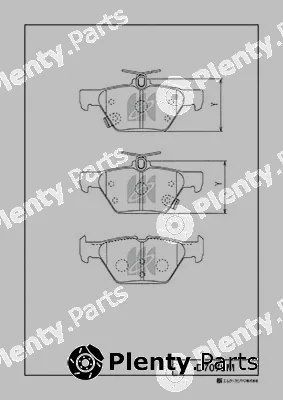 MK Kashiyama D7078M — Brake Pad Set, disc brake