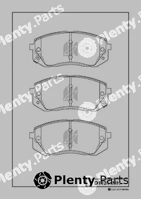 MK Kashiyama D11314MH — Brake Pad Set, disc brake
