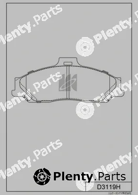 MK Kashiyama D3119H — Brake Pad Set, disc brake