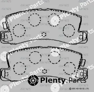 Advics SN844P — Brake Pad Set, disc brake