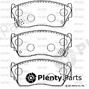 Advics SN580P — Brake Pad Set, disc brake