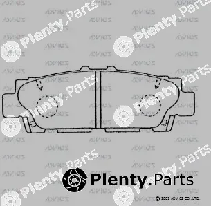 Advics A2N042 — Brake Pad Set, disc brake