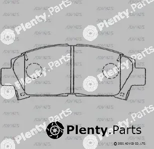 Advics SN666P — Brake Pad Set, disc brake