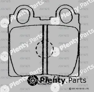 Advics A2N099 — Brake Pad Set, disc brake