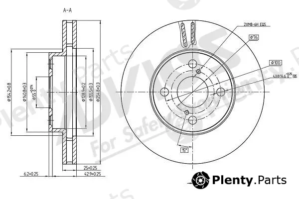 Advics A6F178B — Brake Disc