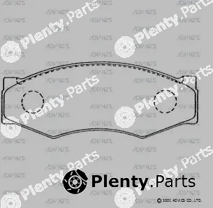 Advics B1N003 — Brake Pad Set, disc brake