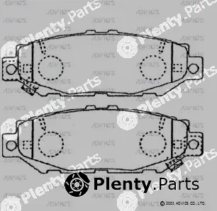 Advics SN817P — Brake Pad Set, disc brake