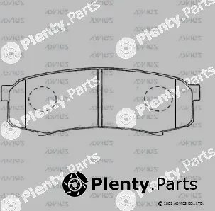 Advics SN120 — Brake Pad Set, disc brake