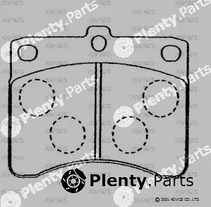 Advics SN233 — Brake Pad Set, disc brake