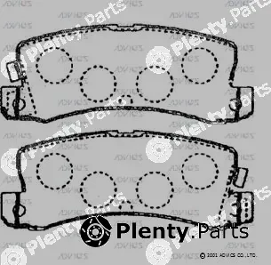 Advics SN747P — Brake Pad Set, disc brake