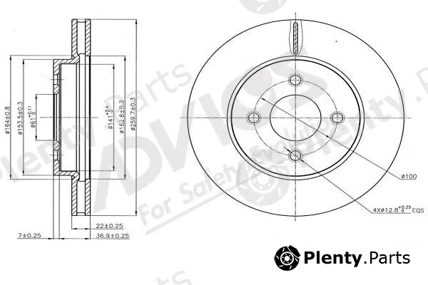 Advics B6F121B — Brake Disc