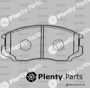 Advics D1N013 — Brake Pad Set, disc brake