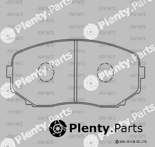 Advics SN136 — Brake Pad Set, disc brake
