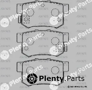 Advics C2N015 — Brake Pad Set, disc brake