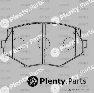 Advics SN285P — Brake Pad Set, disc brake