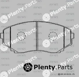 Advics SN283P — Brake Pad Set, disc brake