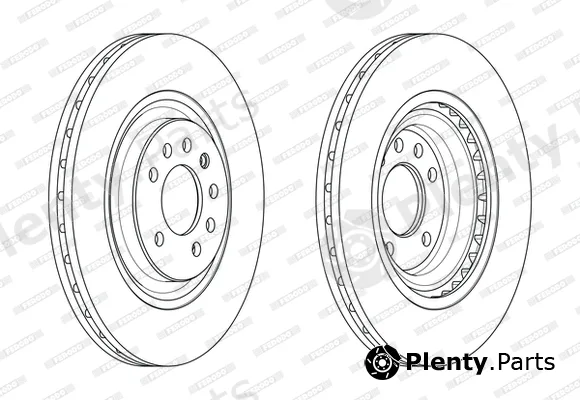 Ferodo DDF2595C-1 — Brake Disc PREMIER